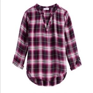 NSR Plaid Top